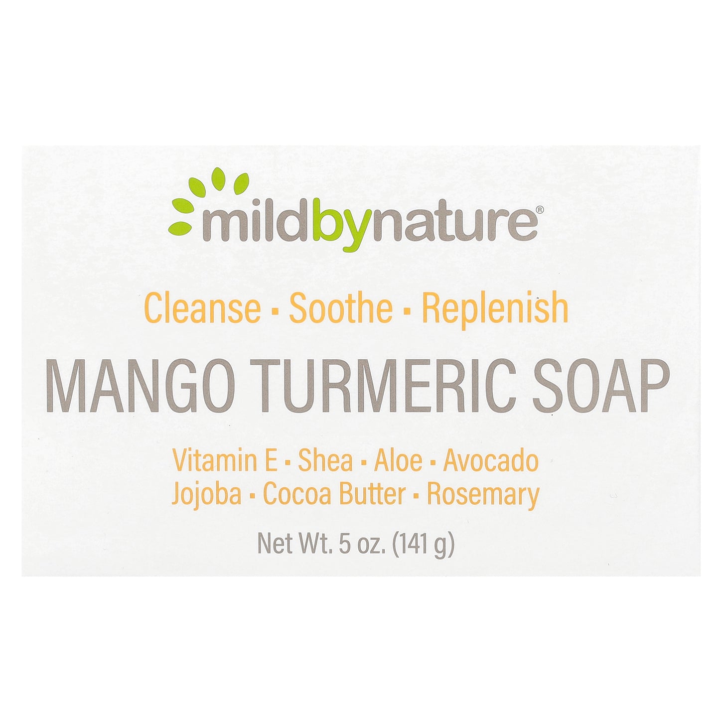 Mild By Nature, Bar Soap, Mango Turmeric, 5 oz (141 g)