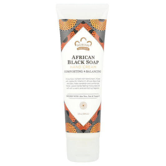 Nubian Heritage, Hand Cream, African Black Soap, 4 fl oz (118 ml)