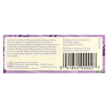 Yardley London, Nourishing Bath Bar, English Lavender, 4 oz (113 g)
