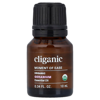 Cliganic, Moment of Ease™, 100% Pure Essential Oil, Geranium, 0.34 fl oz (10 ml)