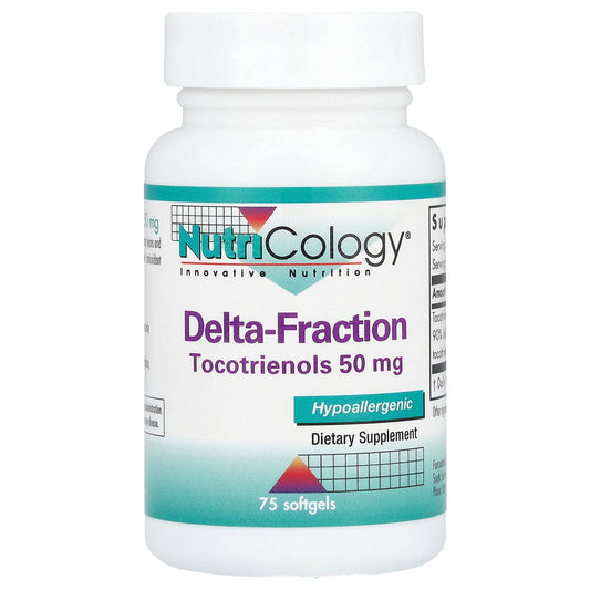 Nutricology, Delta-Fraction, Tocotrienols, 75 Softgels (50 mg per Softgel)