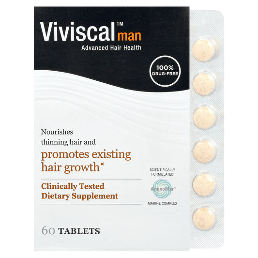 Viviscal, Man, Advanced Hair Health, 60 Tablets