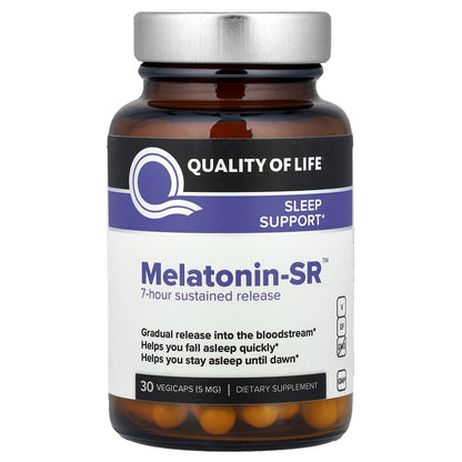 Quality of Life, Melatonin-SR™, 5 mg, 30 Vegicaps