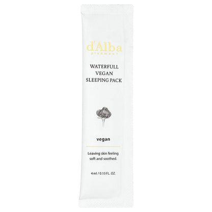 d'Alba, Waterfull Vegan Sleeping Pack, 12 Packs, 0.13 fl oz  (4 ml) Each