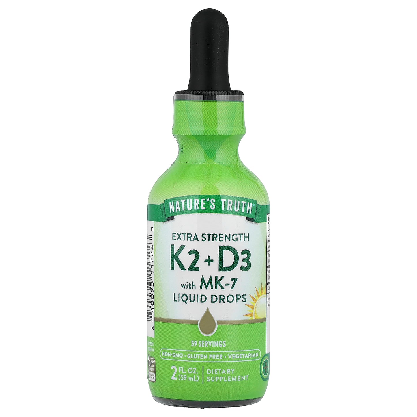 Nature's Truth, K2 + D3 with MK-7 Liquid Drops, 2 fl oz (59 ml)
