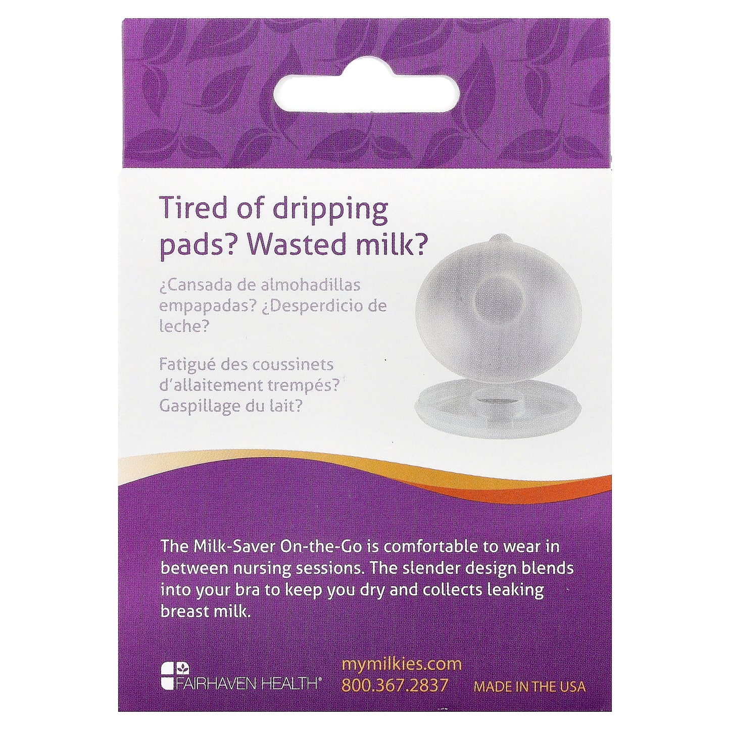 Fairhaven Health, Milkies, Milk-Saver-On-The-Go, 2 Milk Collection Cups