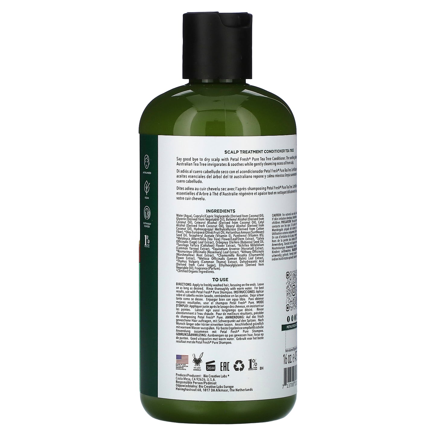 Petal Fresh, Scalp Treatment Conditioner, Tea Tree, 16 fl oz (475 ml)
