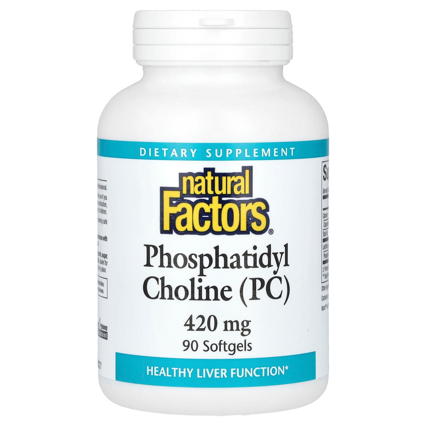 Natural Factors, Phosphatidyl Choline (PC), 420 mg, 90 Softgels