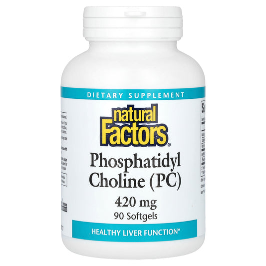 Natural Factors, Phosphatidyl Choline (PC), 420 mg, 90 Softgels