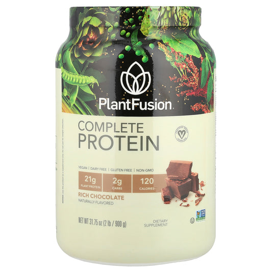 PlantFusion, Complete Protein, Rich Chocolate, 2 lb (900 g)