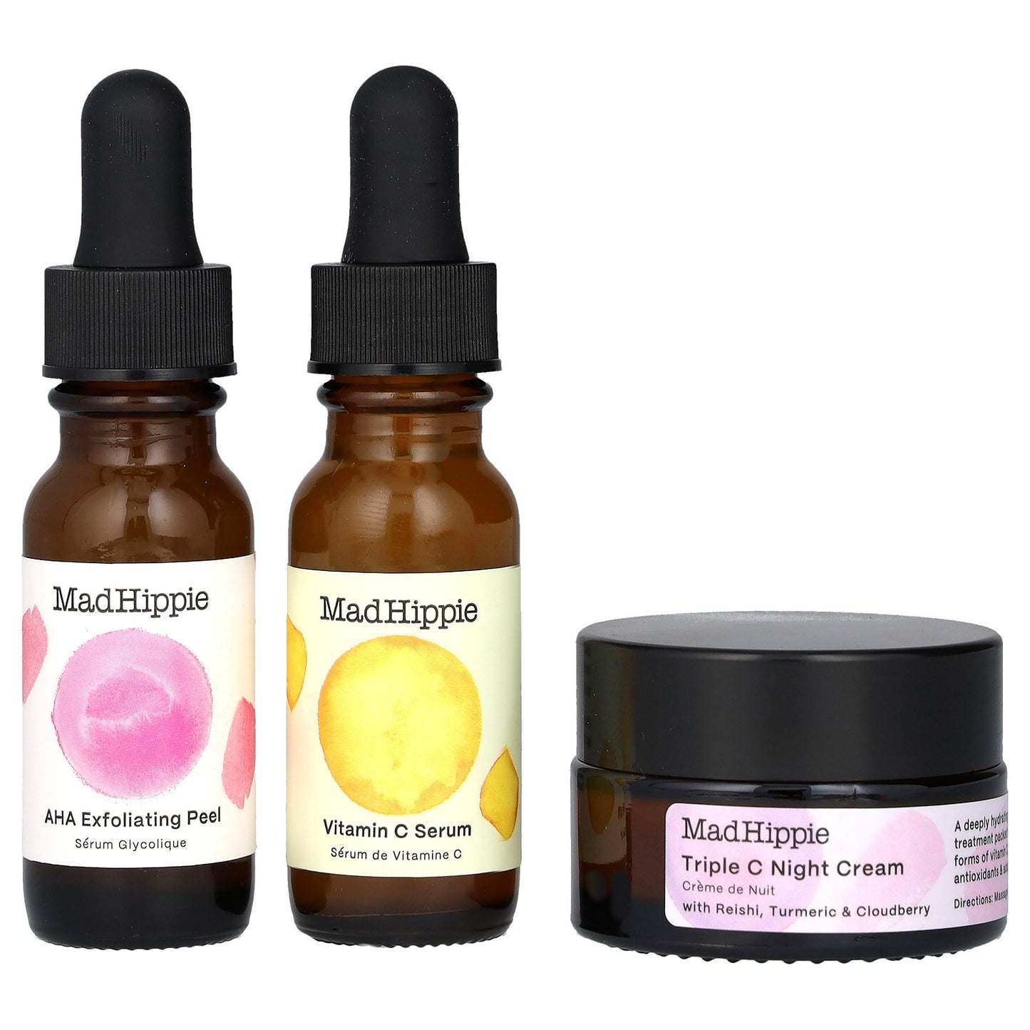 Mad Hippie, Skin Brightening Routine Kit, 3 Piece Kit