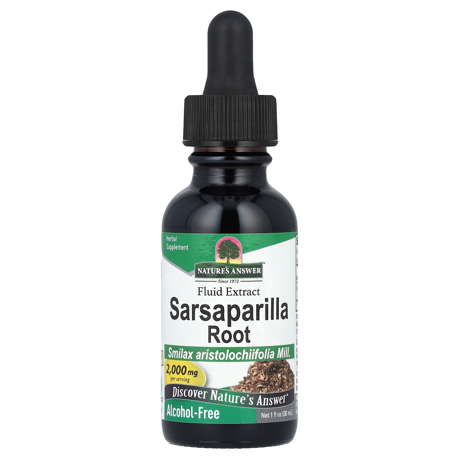 Nature's Answer, Sarsaparilla Root, Fluid Extract, Alcohol-Free, 2,000 mg, 1 fl oz (30 ml)