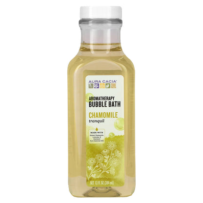 Aura Cacia, Aromatherapy Bubble Bath, Tranquil  Chamomile, 13 fl oz (384 ml)