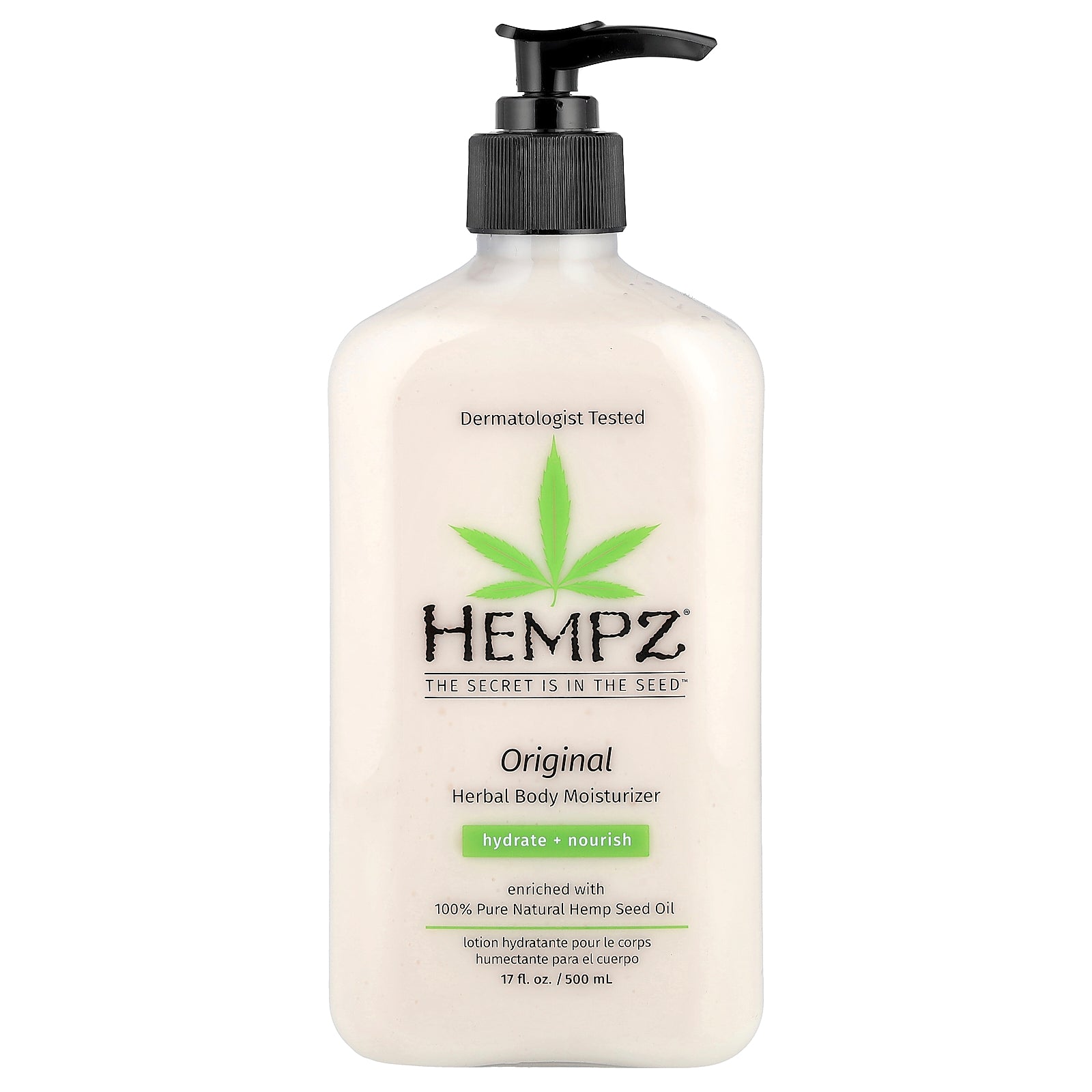 Hempz, Herbal Body Moisturizer, Original, 17 fl oz (500 ml)
