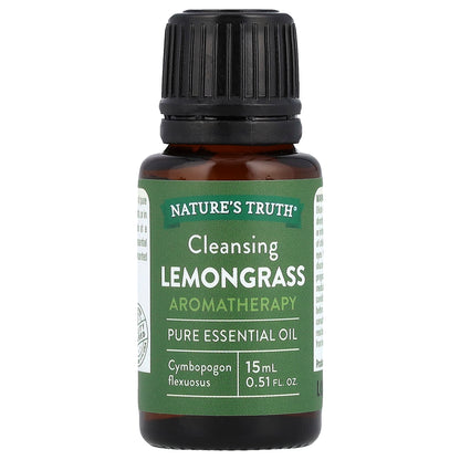 Nature's Truth, Pure Essential Oil, Cleansing Lemongrass, 0.51 fl oz (15 ml)