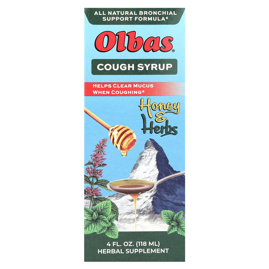 Olbas Therapeutic, Cough Syrup, Honey & Herbs, 4 fl oz (118 ml)