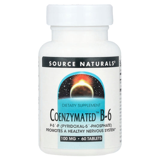 Source Naturals, Coenzymated™ B-6, 100 mg, 60 Tablets