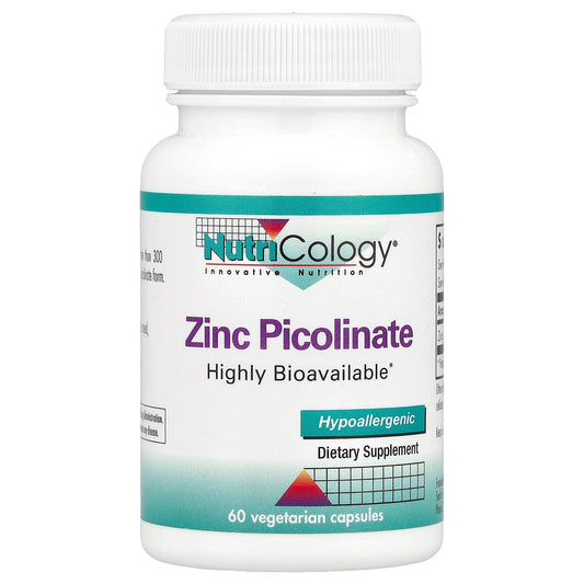 Nutricology, Zinc Picolinate, 25 mg , 60 Vegetarian Capsules