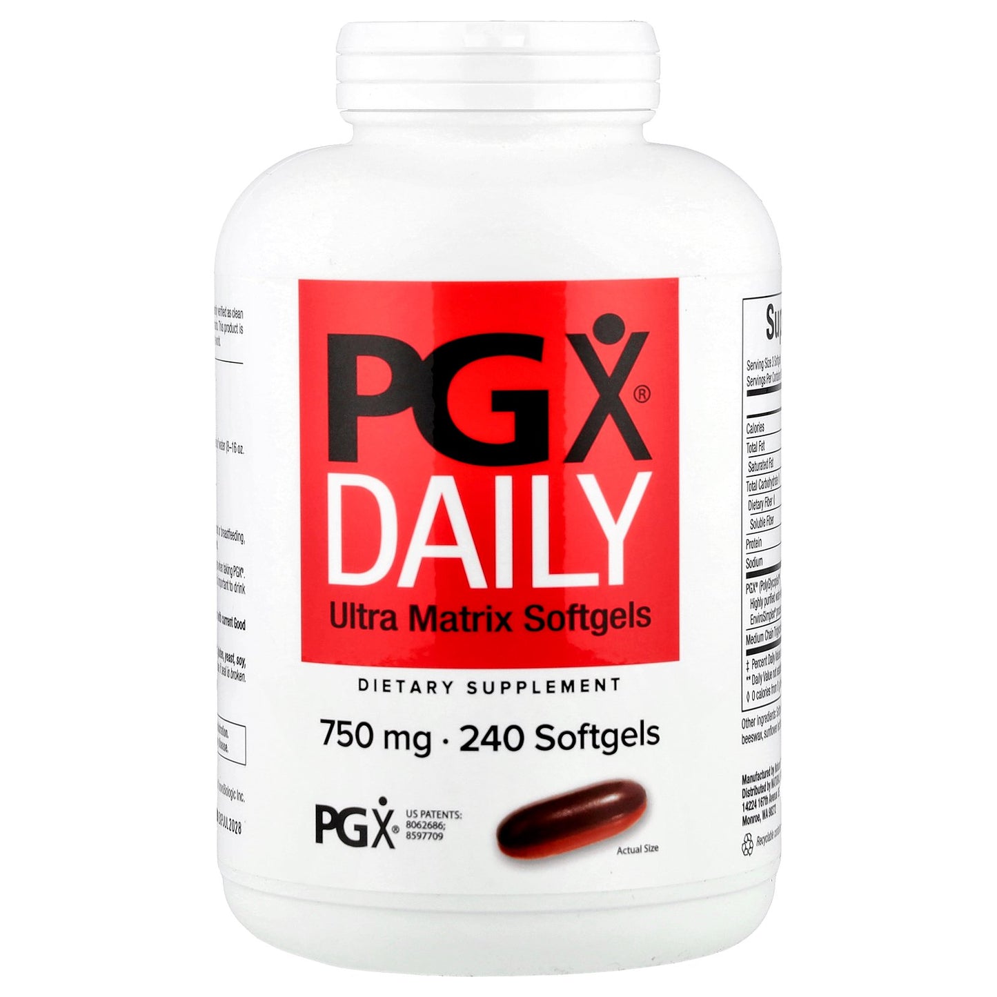 Natural Factors, PGX® Daily, Ultra Matrix Softgels, 240 Softgels