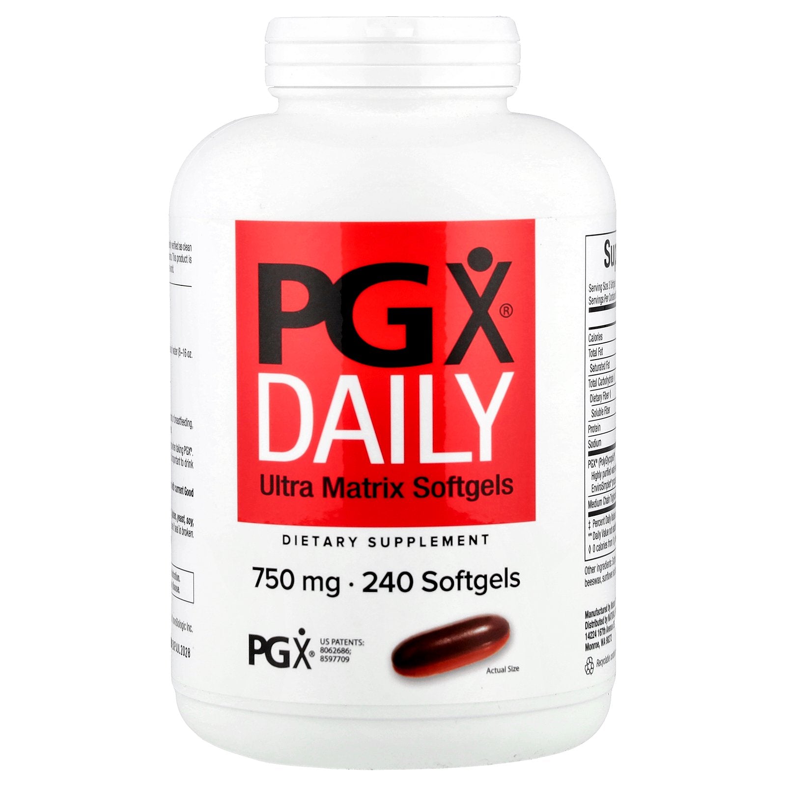 Natural Factors, PGX® Daily, Ultra Matrix Softgels, 240 Softgels