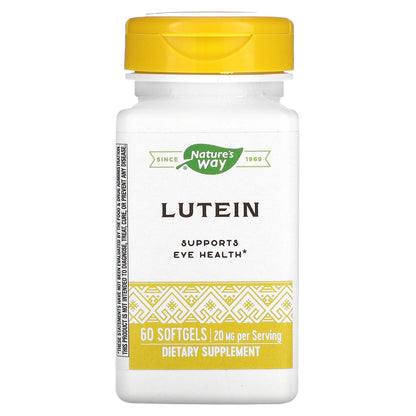 Nature's Way, Lutein, 20 mg, 60 Softgels