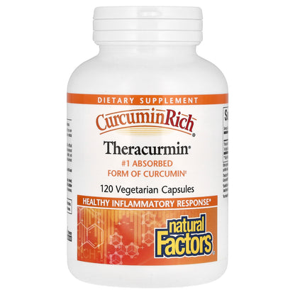 Natural Factors, CurcuminRich, Theracurmin, 30 mg, 120 Vegetarian Capsules