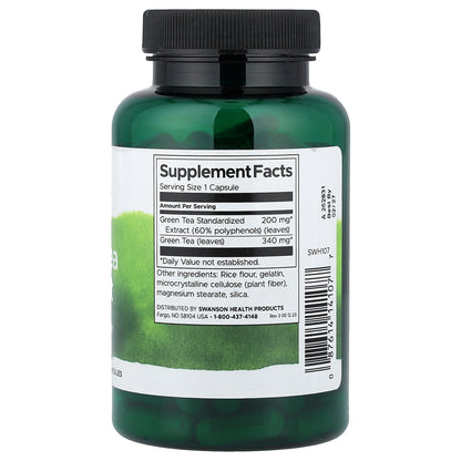 Swanson, Green Tea Extract, 120 Capsules