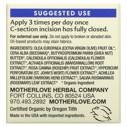 Motherlove, Postpartum, C-Section Cream, 1 fl oz (29.5 ml)