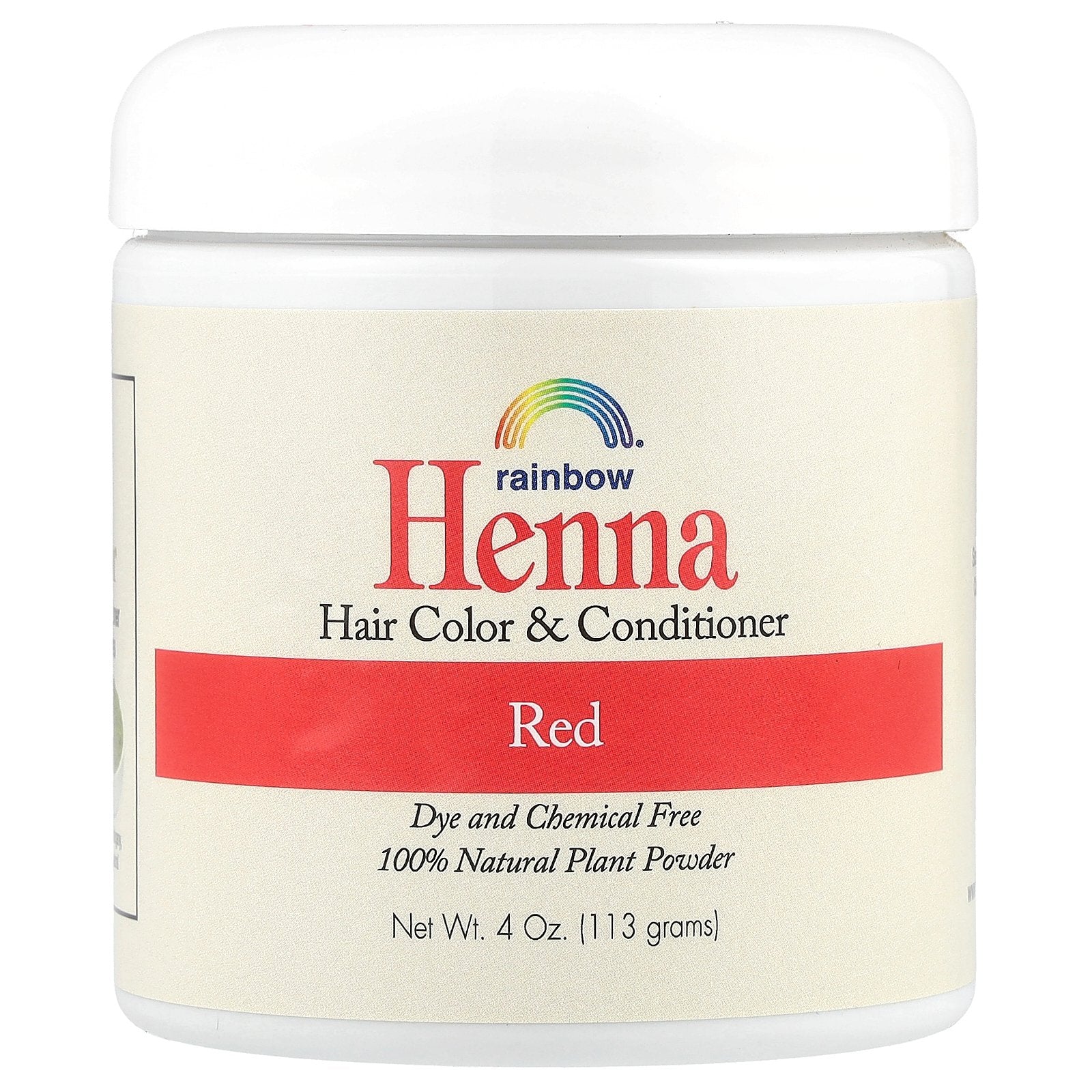 Rainbow Research, Henna, Hair Color and Conditioner, Red, 4 oz (113 g)