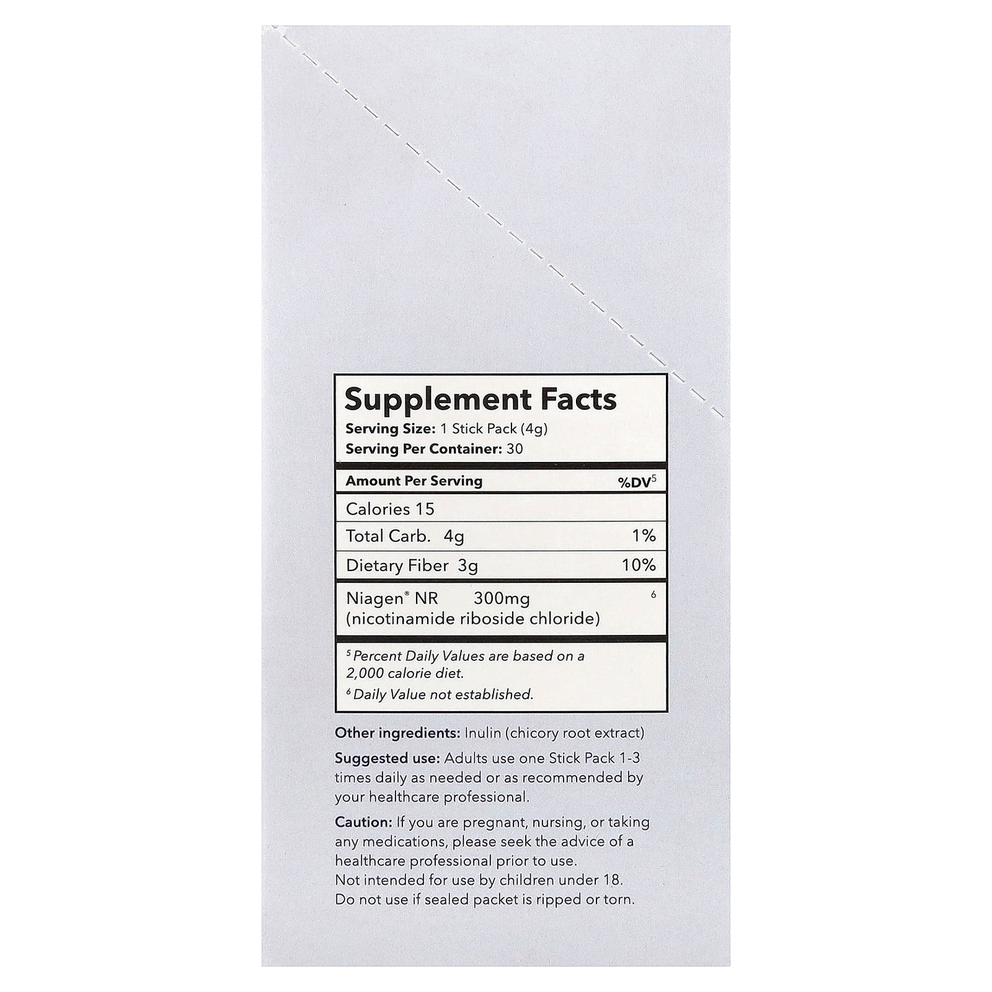 Tru Niagen, NAD+, Nicotinamide Riboside, Unflavored, 30 Stick Packs, 0.14 oz (4 g) Each