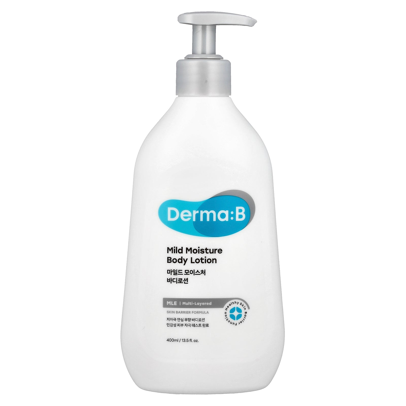 Derma:B, Mild Moisture Body Lotion, Fragrance Free, 13.5 fl oz (400 ml)