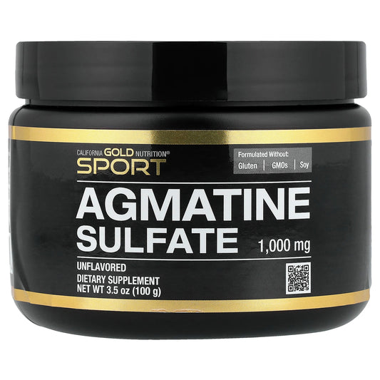 California Gold Nutrition, Sport, Agmatine Sulfate, Unflavored, 3.5 oz (100 g)