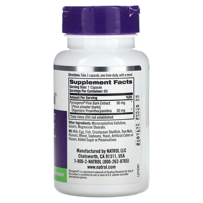 Natrol, Pycnogenol, 50 mg, 60 Capsules