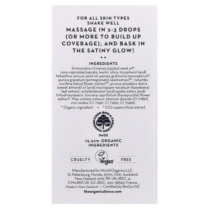 The Organic Skin Co., The Only Glow, Tinted Face Oil, Deep, 1 fl oz (30 ml)