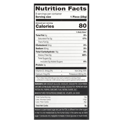 RxSugar, Swealthy Snax, Snack Bars, Vanilla Creme, 8 Packs, 1 oz (28 g) Each