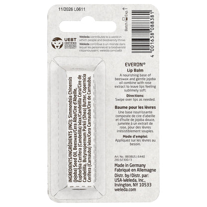 Weleda, Everon®, Lip Balm, Rose & Beeswax, 0.17 oz (4.8 g)