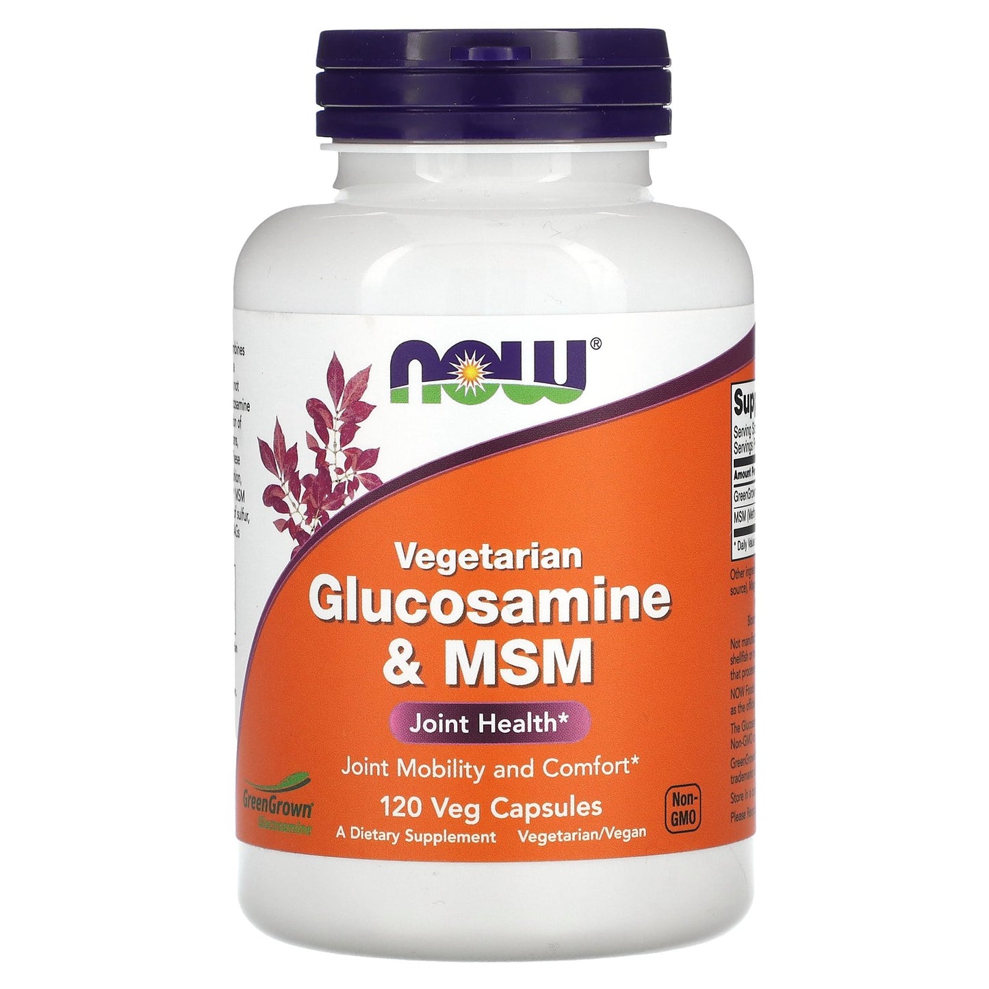 NOW Foods, Vegetarian Glucosamine & MSM, 120 Veg Capsules