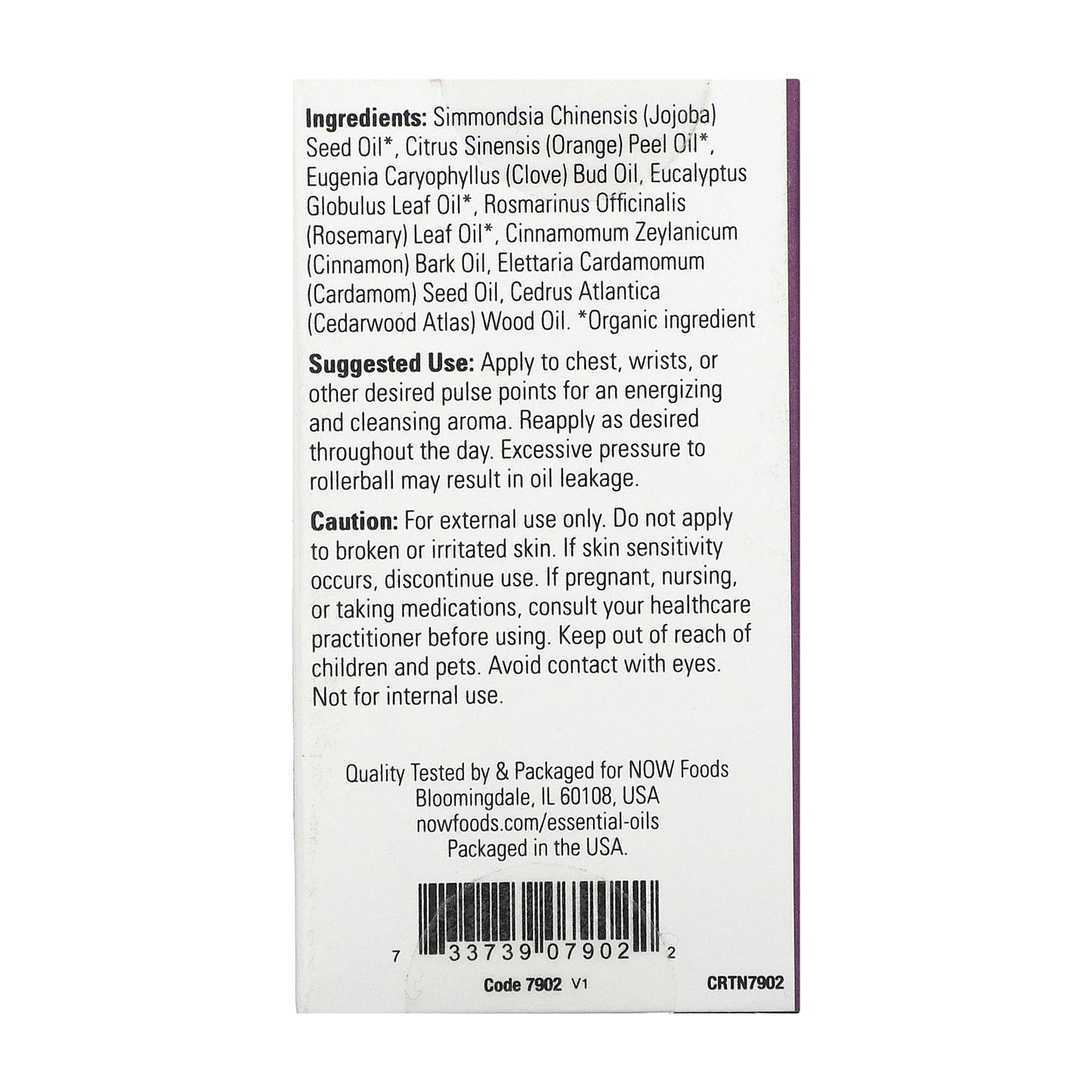 NOW Foods, Essential Oils, Seasonal Defense Roll-On, 1/3 fl oz (10 ml)