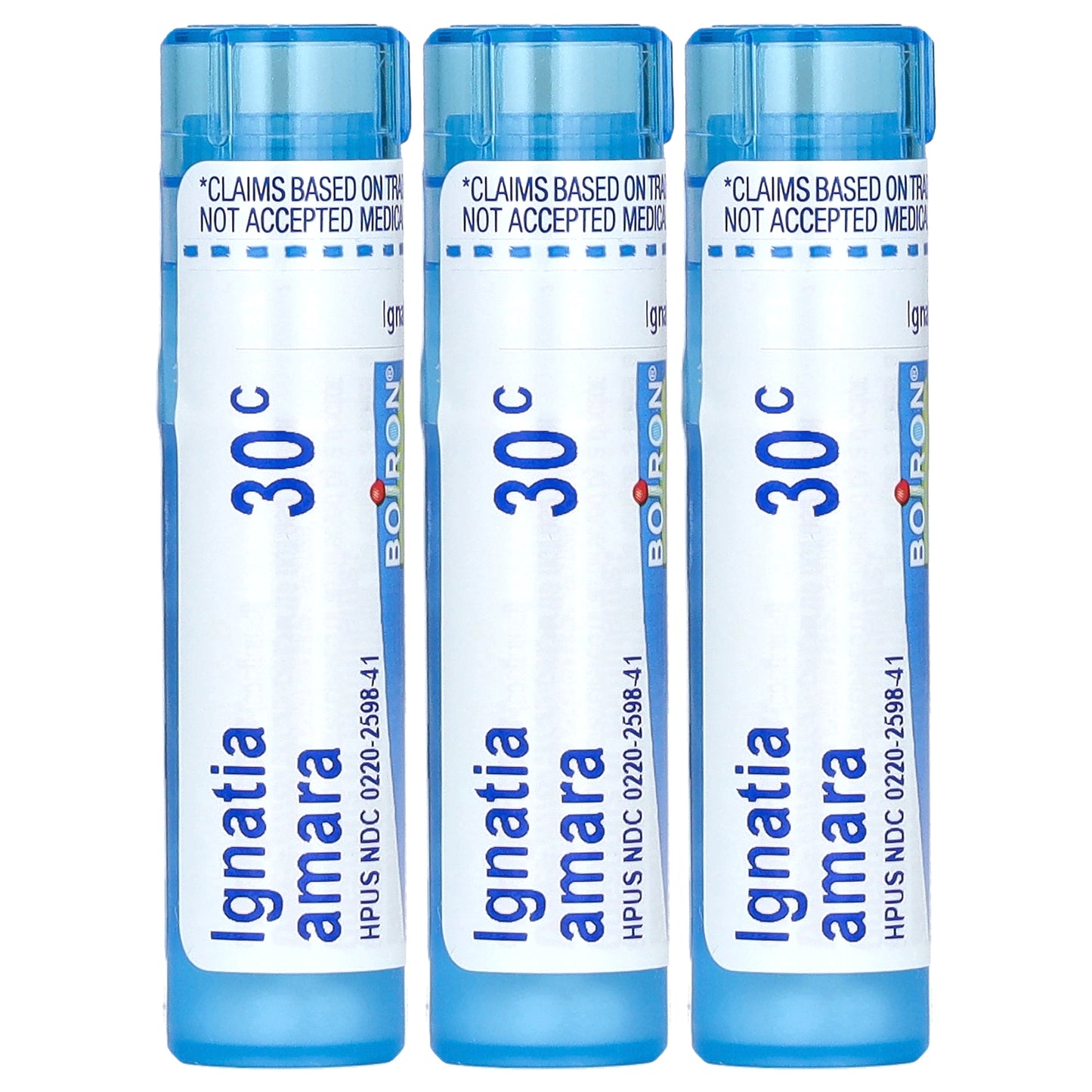 Boiron, Ignatia Amara, Meltaway Pellets, 30C,  3 Tubes, 80 Pellets Each