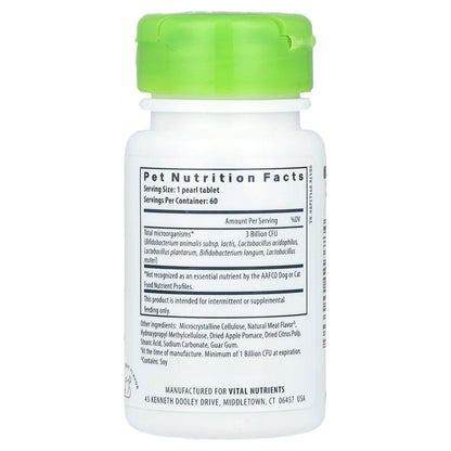 Vital Nutrients, Hyperbiotics®, Pro-Pets™ Probiotic, For Dogs & Cats, Natural Meat, 60 Micro-Pearls