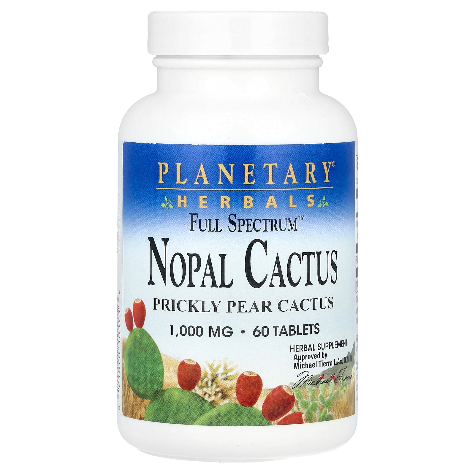 Planetary Herbals, Full Spectrum™ Nopal Cactus, 60 Tablets