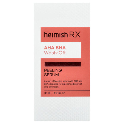 Heimish, RX, AHA BHA Wash-Off Peeling Serum, 1.18 fl oz (35 ml)