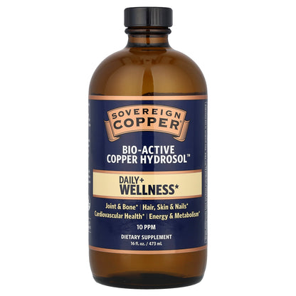 Sovereign Silver, Bio-Active Copper Hydrosol™, 10 PPM, 16 fl oz (473 ml)