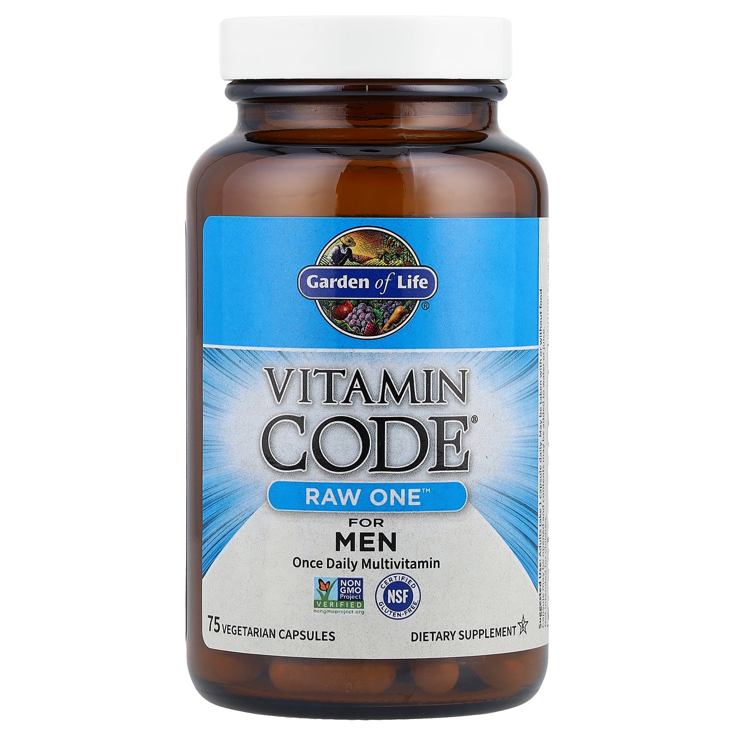 Garden of Life, Vitamin Code®, RAW One™, Once Daily Multivitamin For Men, 75 Vegetarian Capsules