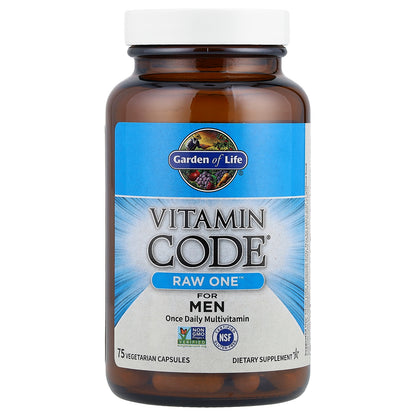 Garden of Life, Vitamin Code®, RAW One™, Once Daily Multivitamin For Men, 75 Vegetarian Capsules