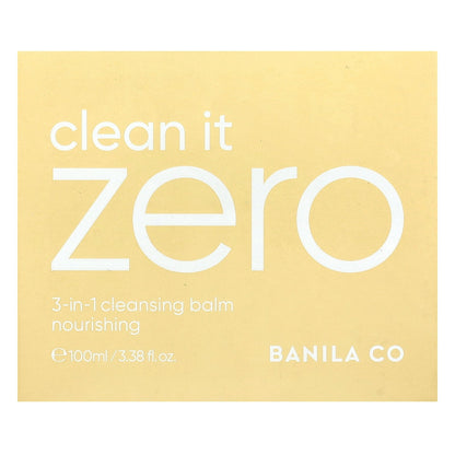 Banila Co, Clean It Zero, 3-in-1 Cleansing Balm, Nourishing, 3.38 fl oz (100 ml)