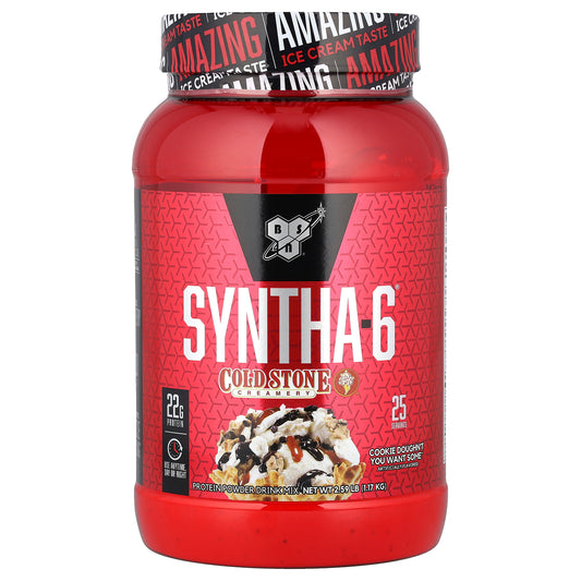 BSN, Syntha-6®, Protein Powder, Cold Stone Creamery, Cookie Doughn't You Want Some™, 2.59 lb (1.17 kg)