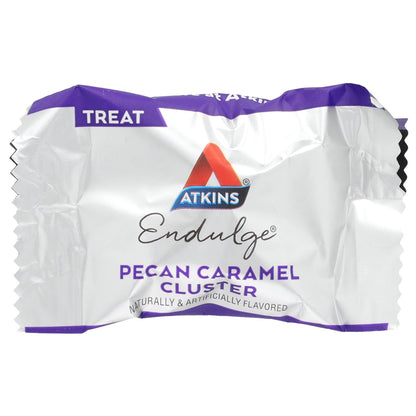 Atkins, Endulge, Pecan Caramel Clusters, 10 Packs, 0.49 oz (14 g) Each