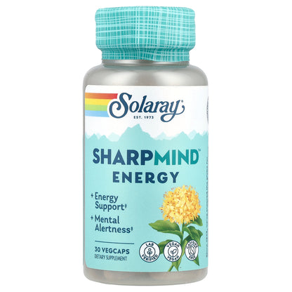 Solaray, SharpMind™ Energy, 30 Vegcaps