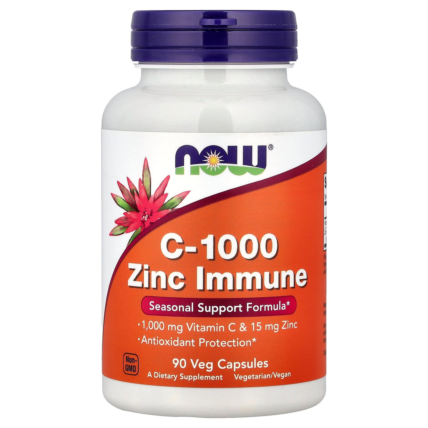 NOW Foods, C-1000, Zinc Immune, 90 Veg Capsules